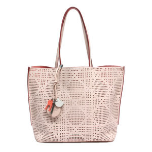 Christian Dior Leather Tote Bag Punching Pink